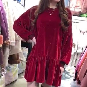 Korean style shining dress bling bling